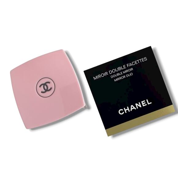 Chanel Pink Double Facete Compact Mirror - New in Box - Picture 1 of 2